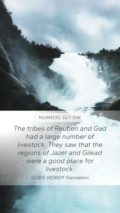 Numbers 32:1 GW Bible Verse Image