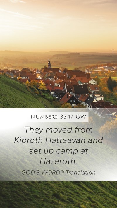 Numbers 33:17 GW Bible Verse Image