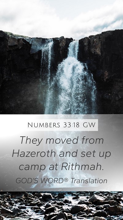 Numbers 33:18 GW Bible Verse Image