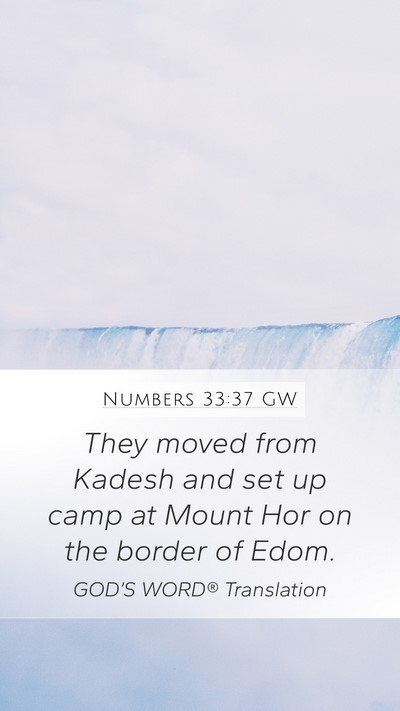 Numbers 33:37 GW Bible Verse Image