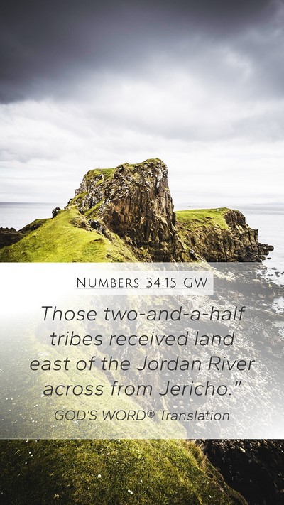 Numbers 34:15 GW Bible Verse Image