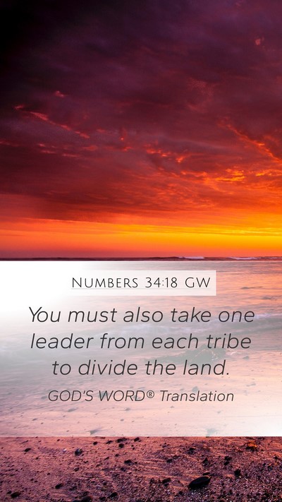 Numbers 34:18 GW Bible Verse Image