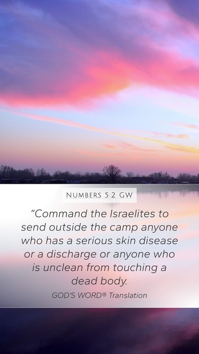 Numbers 5:2 GW Bible Verse Image