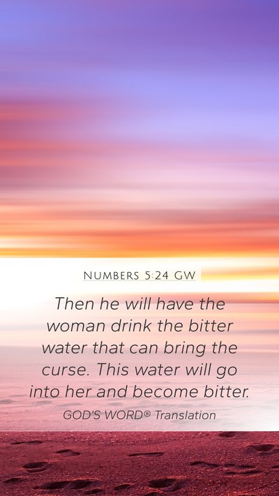 Numbers 5:24 GW Bible Verse Image