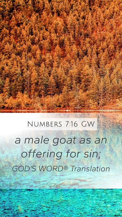 Numbers 7:16 GW Bible Verse Image