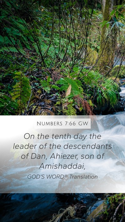 Numbers 7:66 GW Bible Verse Image