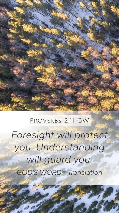 Proverbs 2:11 GW Bible Verse Image