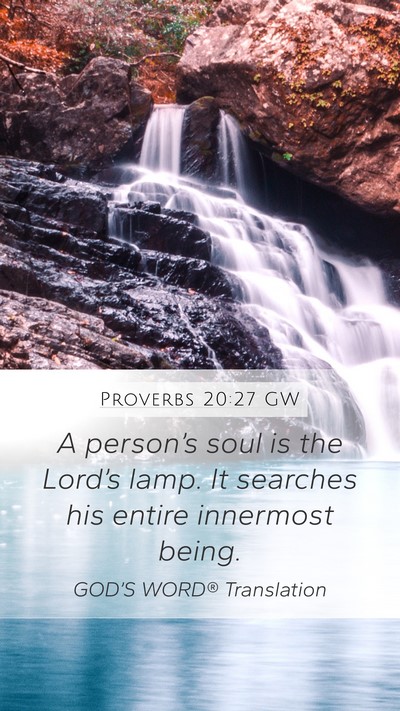 Proverbs 20:27 GW Bible Verse Image
