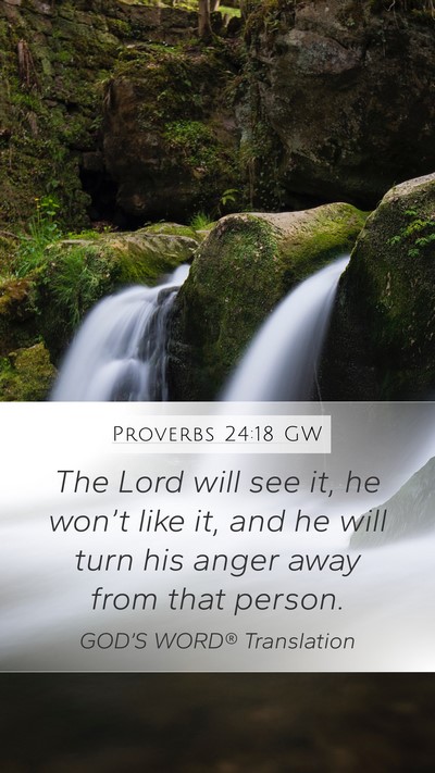 Proverbs 24:18 GW Bible Verse Image