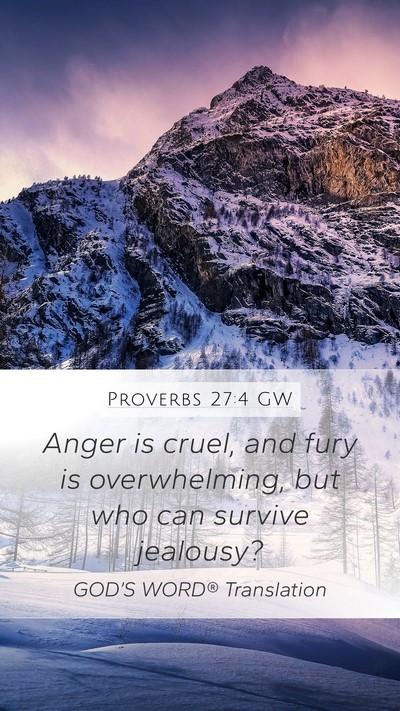 Proverbs 27:4 GW Bible Verse Image