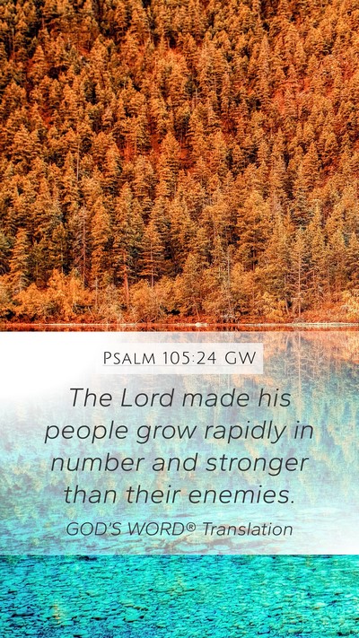Psalm 105:24 GW Bible Verse Image