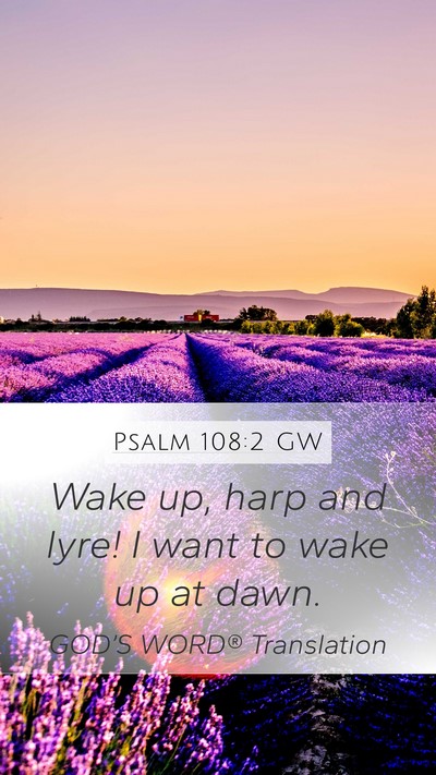 Psalm 108:2 GW Bible Verse Image