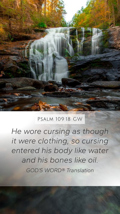 Psalm 109:18 GW Bible Verse Image