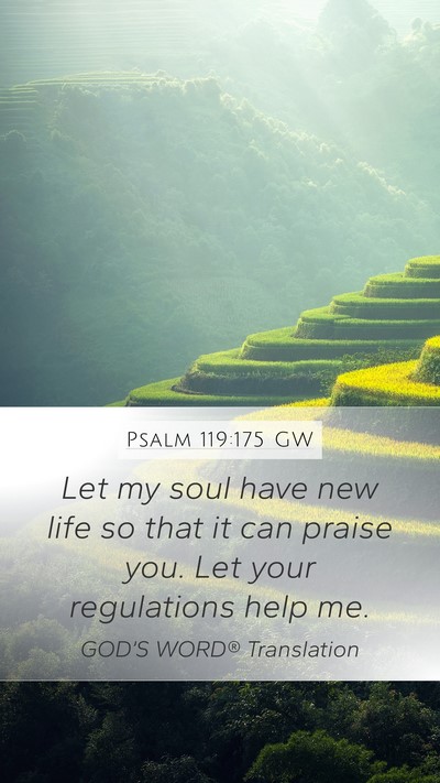 Psalm 119:175 GW Bible Verse Image