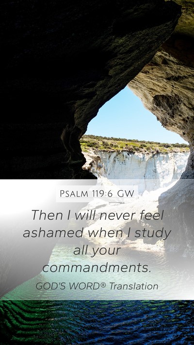 Psalm 119:6 GW Bible Verse Image