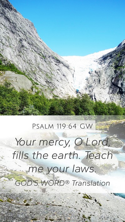 Psalm 119:64 GW Bible Verse Image