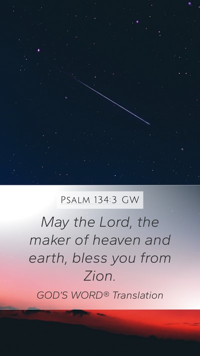 Psalm 134:3 GW Bible Verse Image