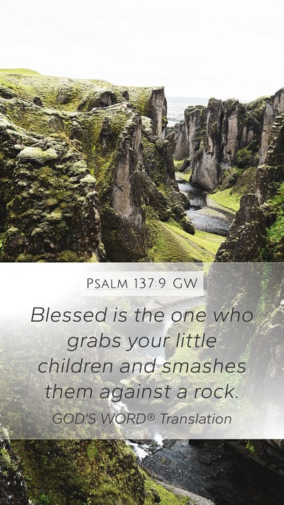 Psalm 137:9 GW Bible Verse Image