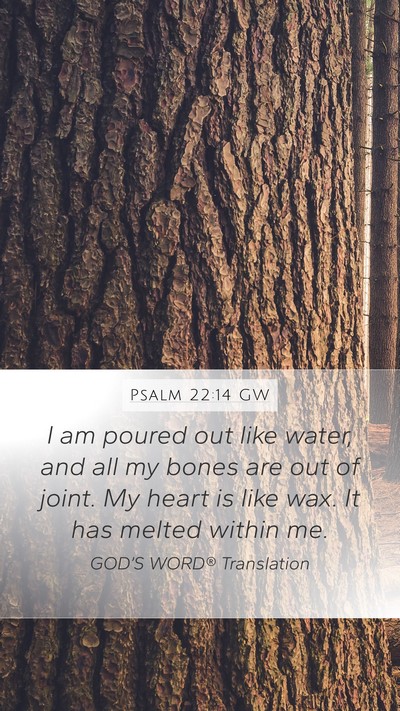 Psalm 22:14 GW Bible Verse Image