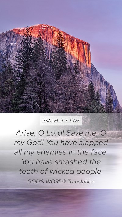 Psalm 3:7 GW Bible Verse Image