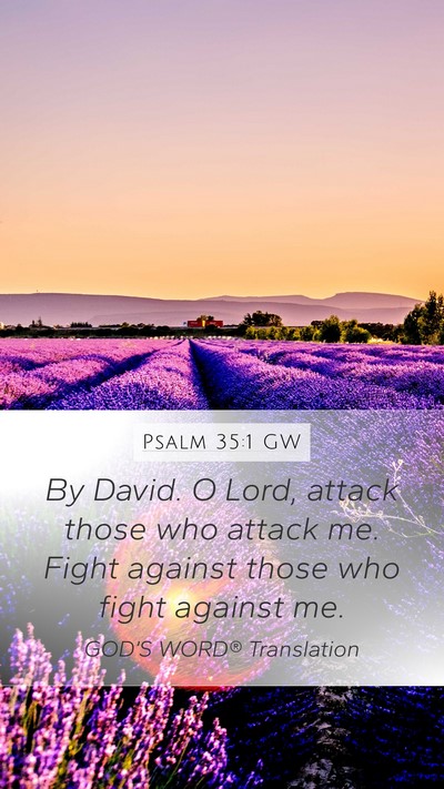 Psalm 35:1 GW Bible Verse Image