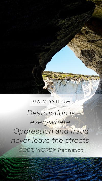 Psalm 55:11 GW Bible Verse Image