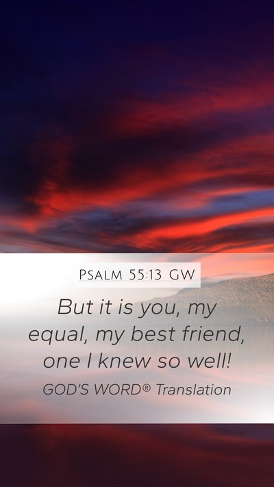 Psalm 55:13 GW Bible Verse Image