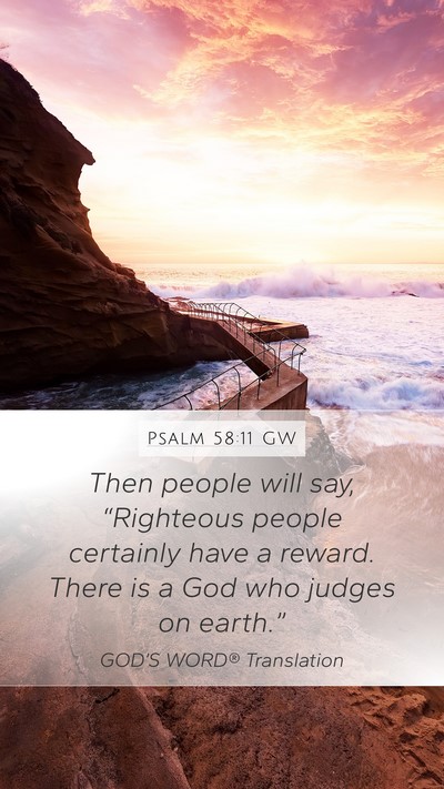 Psalm 58:11 GW Bible Verse Image