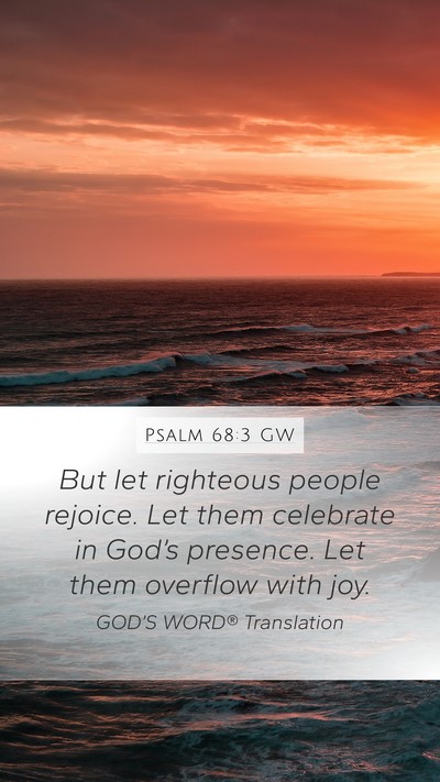Psalm 68:3 GW Bible Verse Image