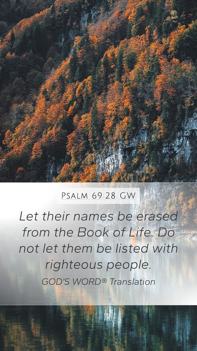 Psalm 69:28 GW Bible Verse Image