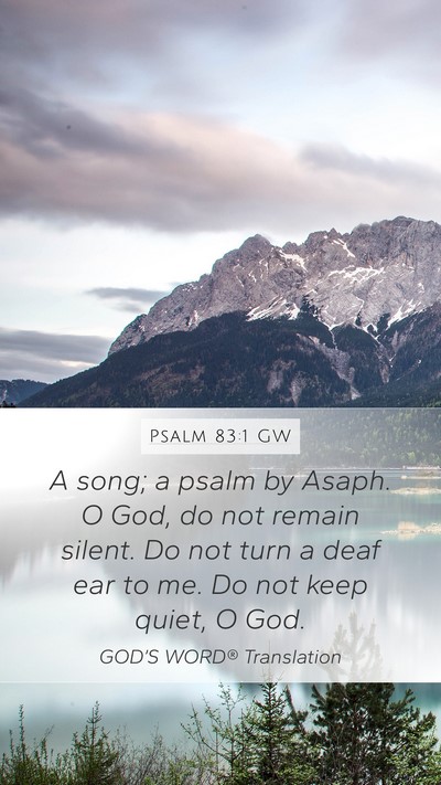 Psalm 83:1 GW Bible Verse Image