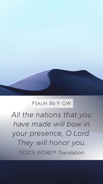 Psalm 86:9 GW Bible Verse Image