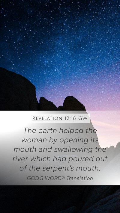 Revelation 12:16 GW Bible Verse Image
