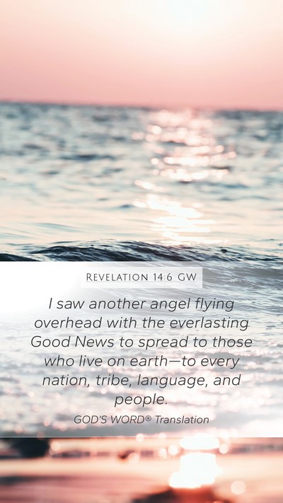 Revelation 14:6 GW Bible Verse Image
