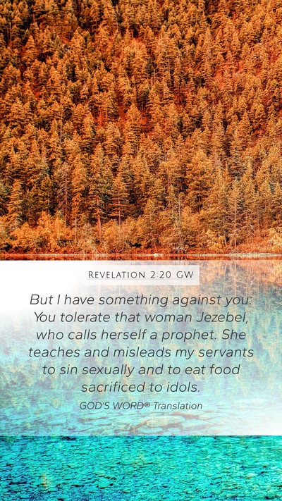 Revelation 2:20 GW Bible Verse Image