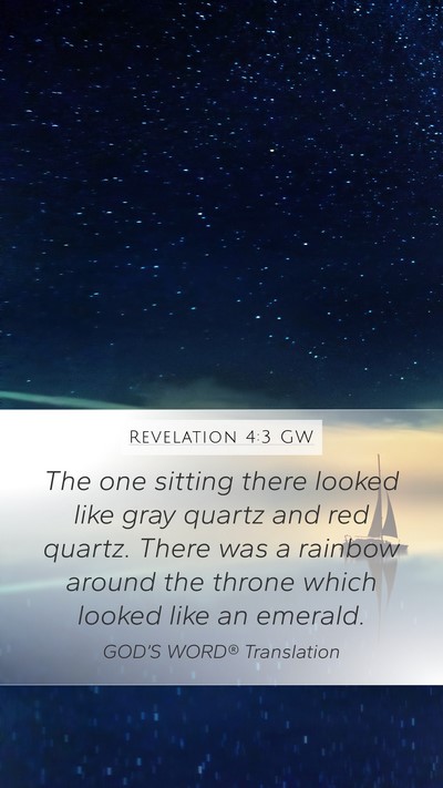 Revelation 4:3 GW Bible Verse Image