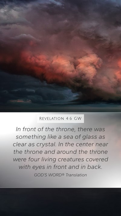 Revelation 4:6 GW Bible Verse Image