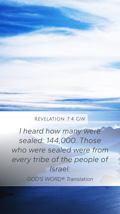 Revelation 7:4 GW Bible Verse Image