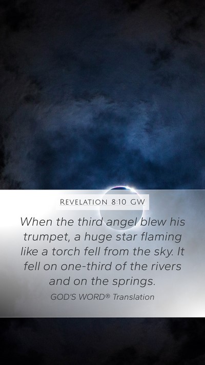 Revelation 8:10 GW Bible Verse Image