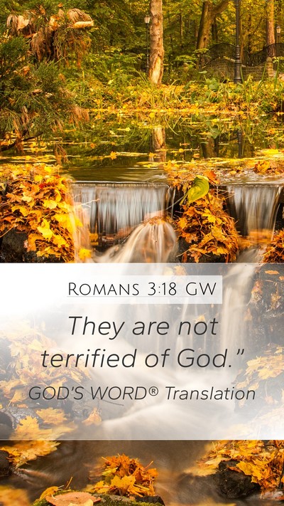 Romans 3:18 GW Bible Verse Image