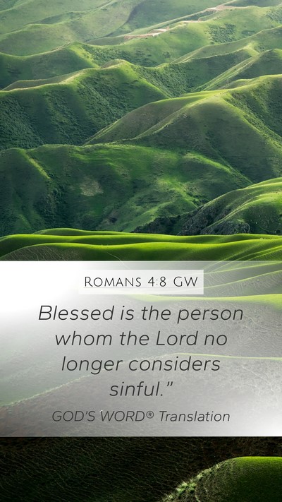 Romans 4:8 GW Bible Verse Image