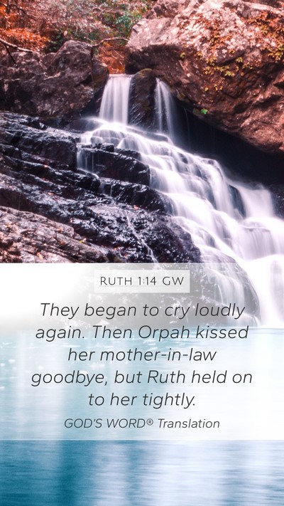 Ruth 1:14 GW Bible Verse Image