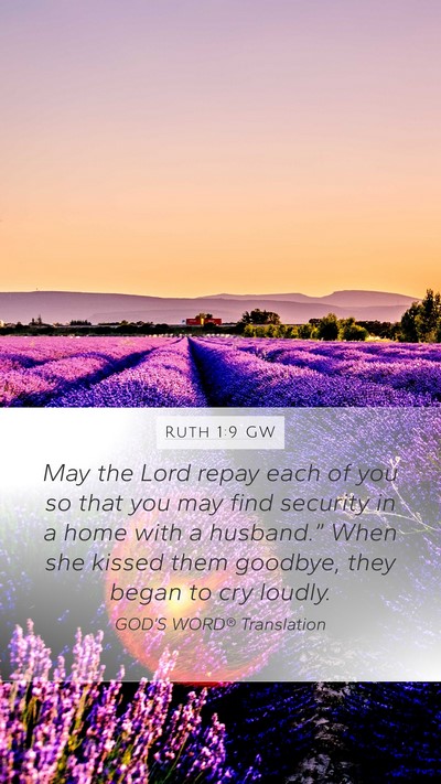Ruth 1:9 GW Bible Verse Image