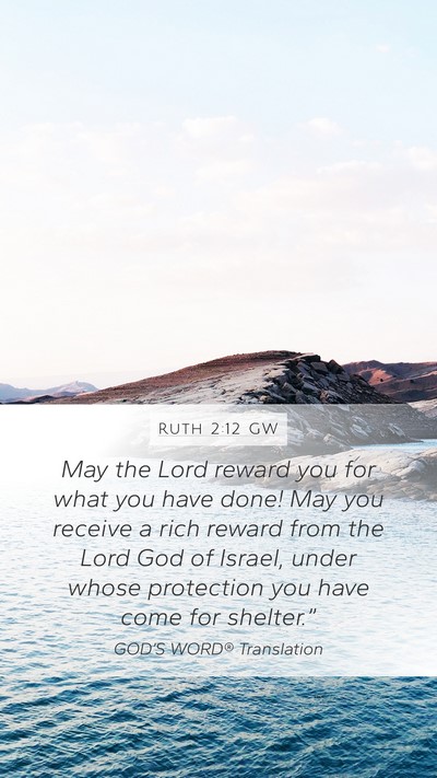 Ruth 2:12 GW Bible Verse Image