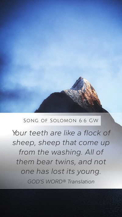 Song of Solomon 6:6 GW Bible Verse Image